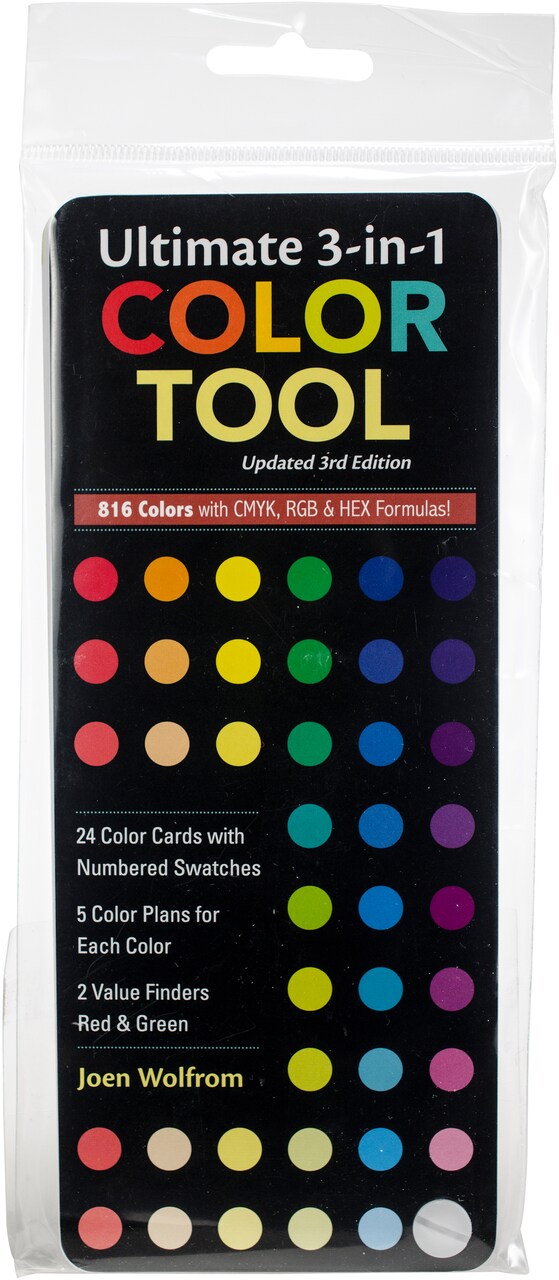 C&T Publishing Ultimate 3-In-1 Color Tool-816 Colors W/CMYK, RGB & HEX Formulas